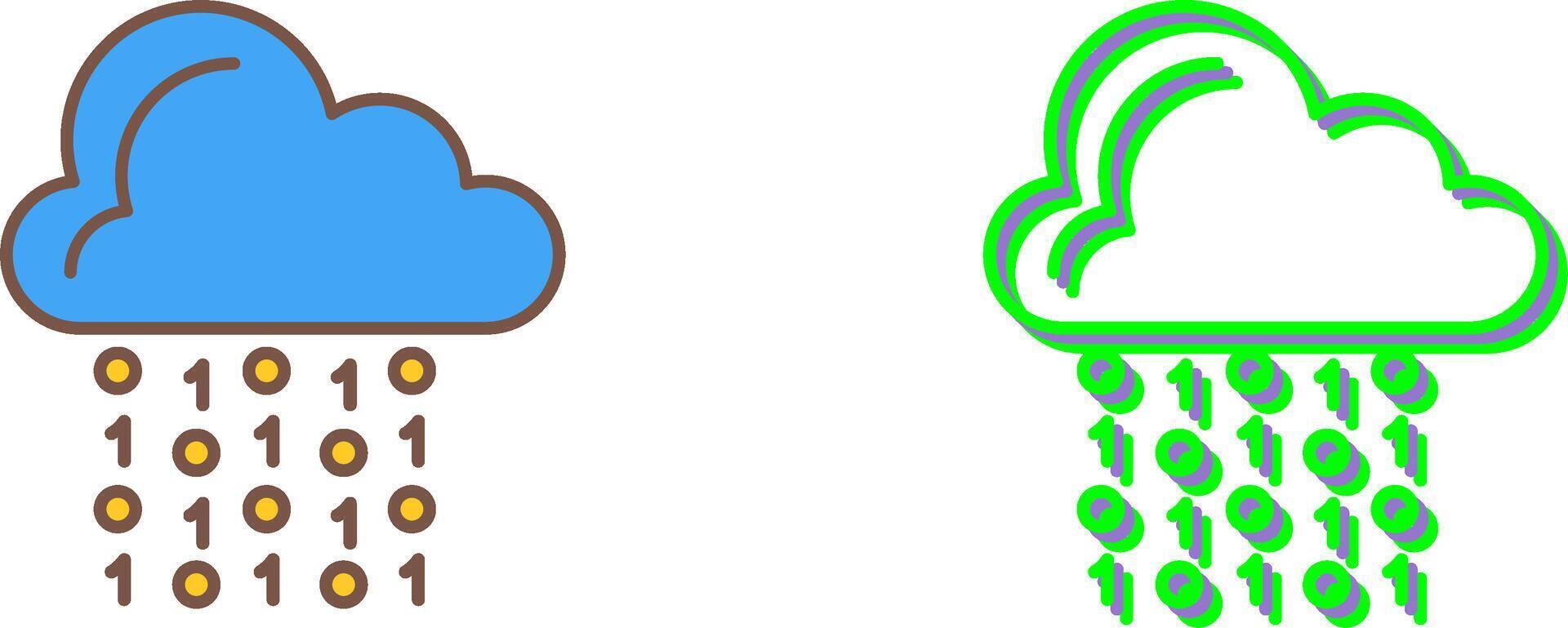Cloud Coding Icon Design vector