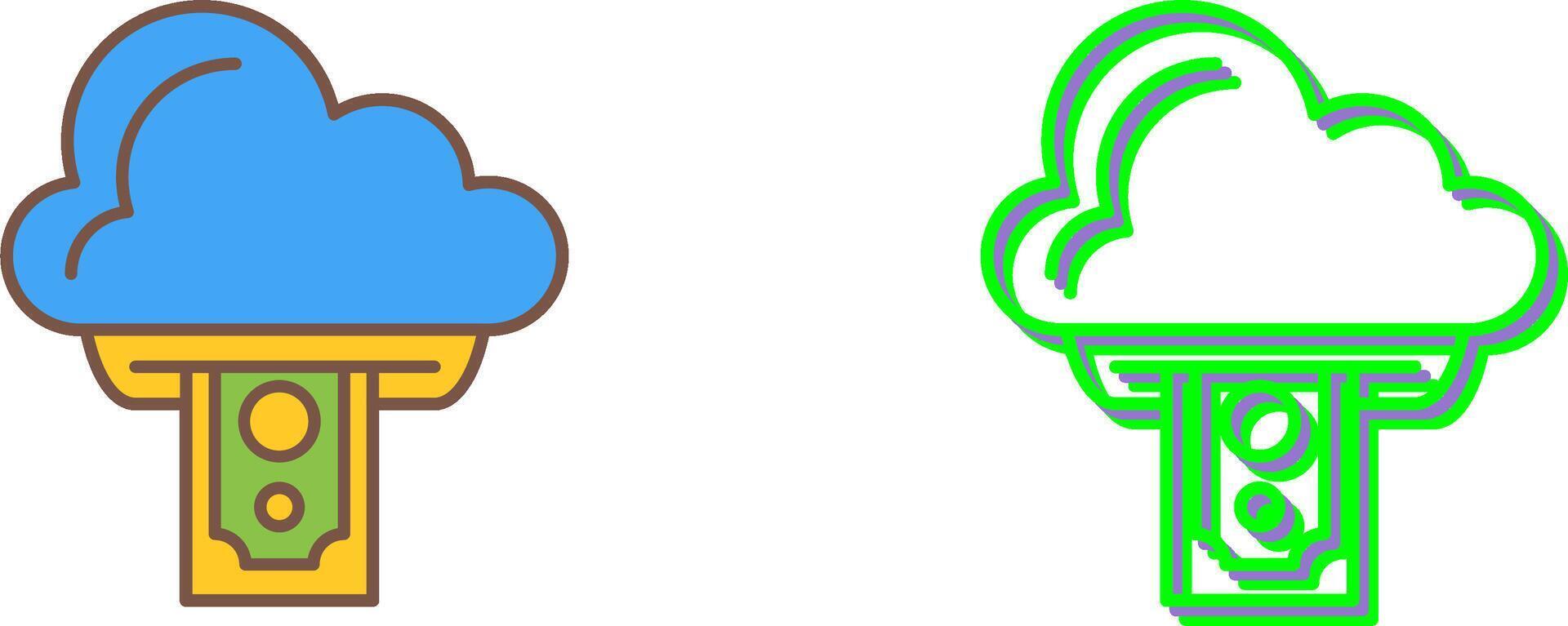 Cloud Computing Icon Design vector