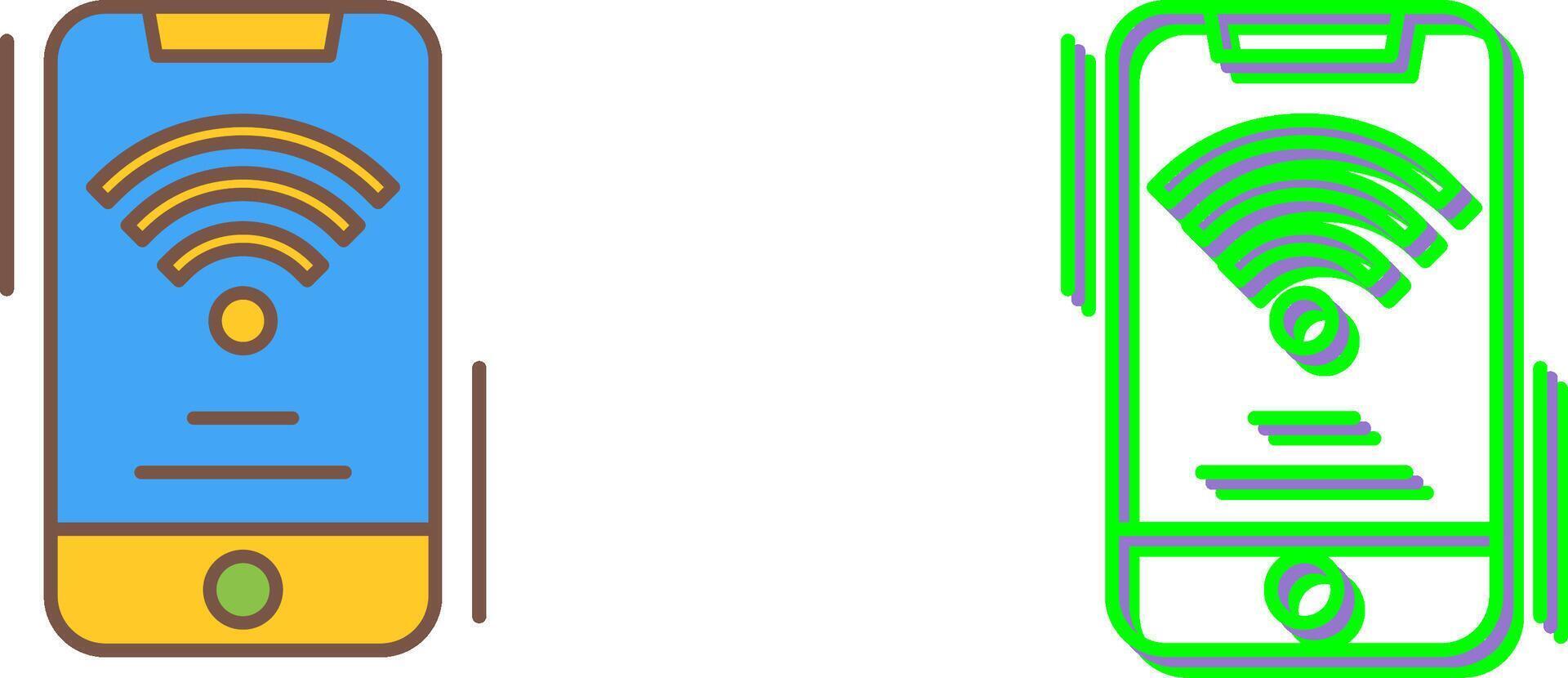 Wifi Signal Icon Design vector