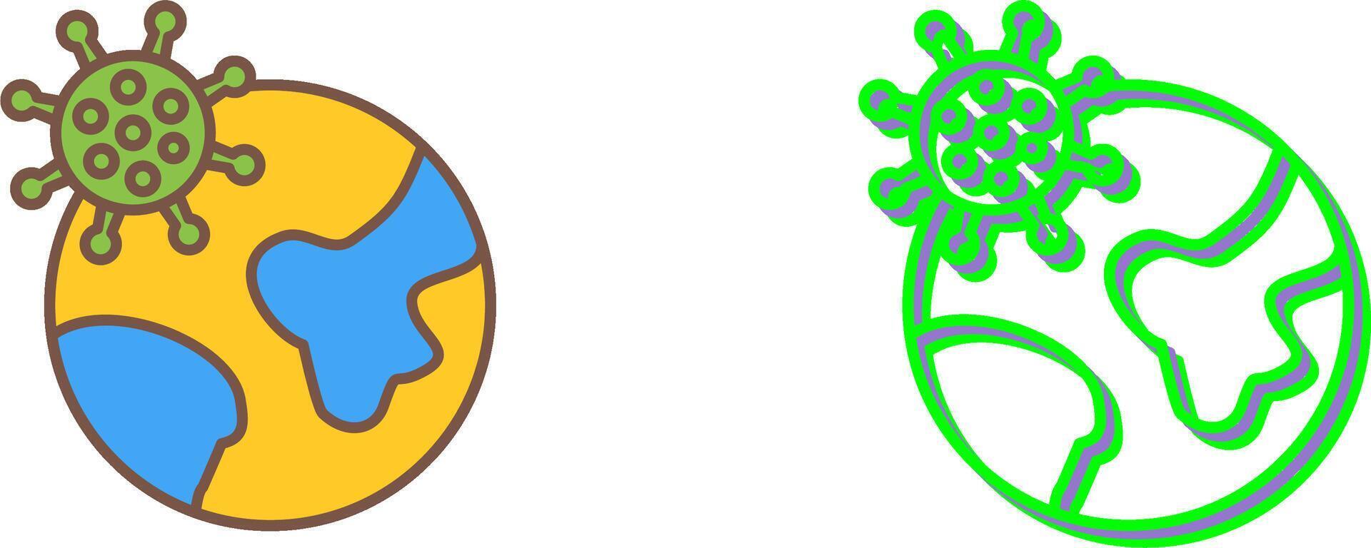 Pandemic Icon Design vector