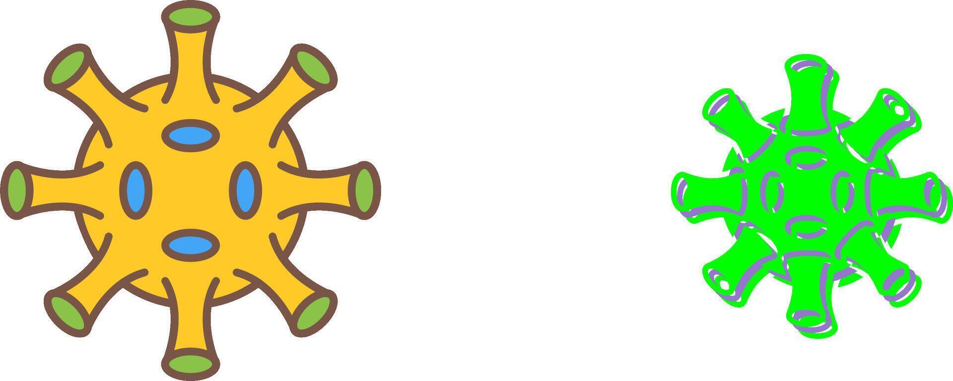 Virus Icon Design vector