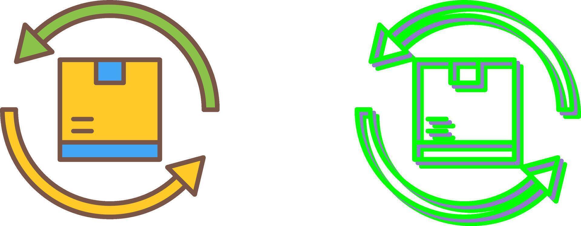 Product Return Icon Design vector