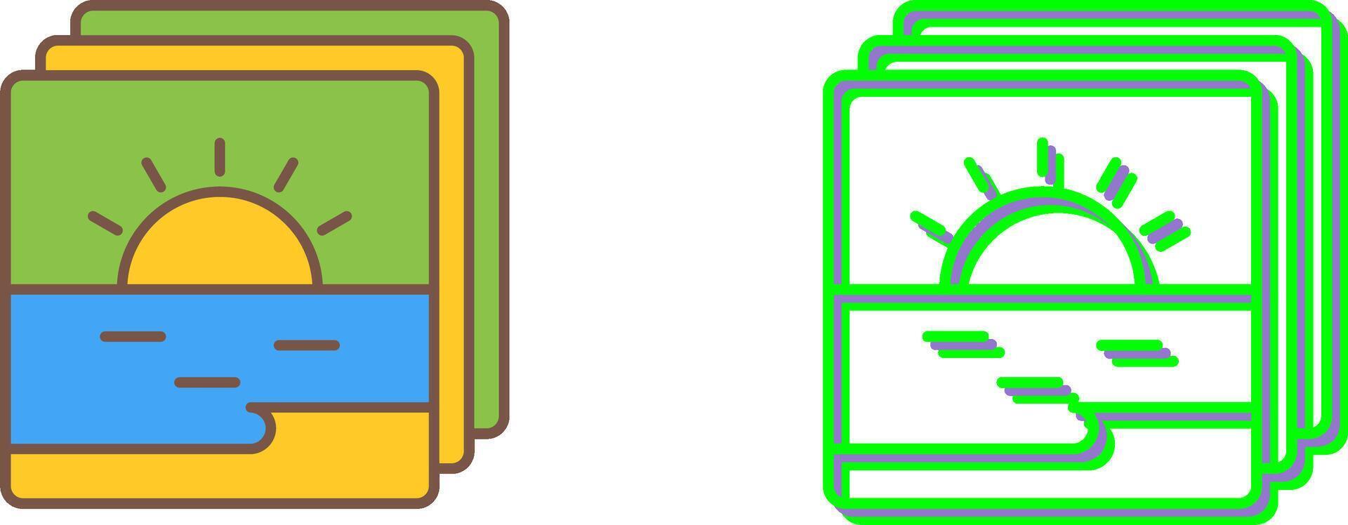 Photo Icon Design vector
