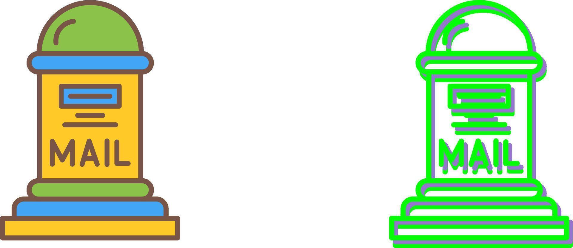 Mail Box Icon Design vector