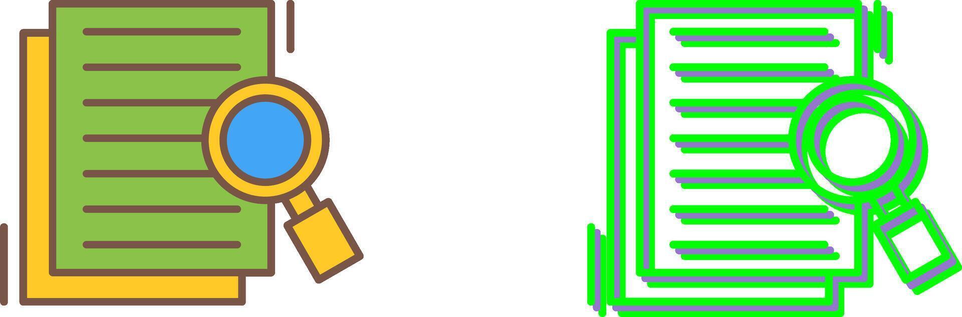 Details Looking Icon Design vector