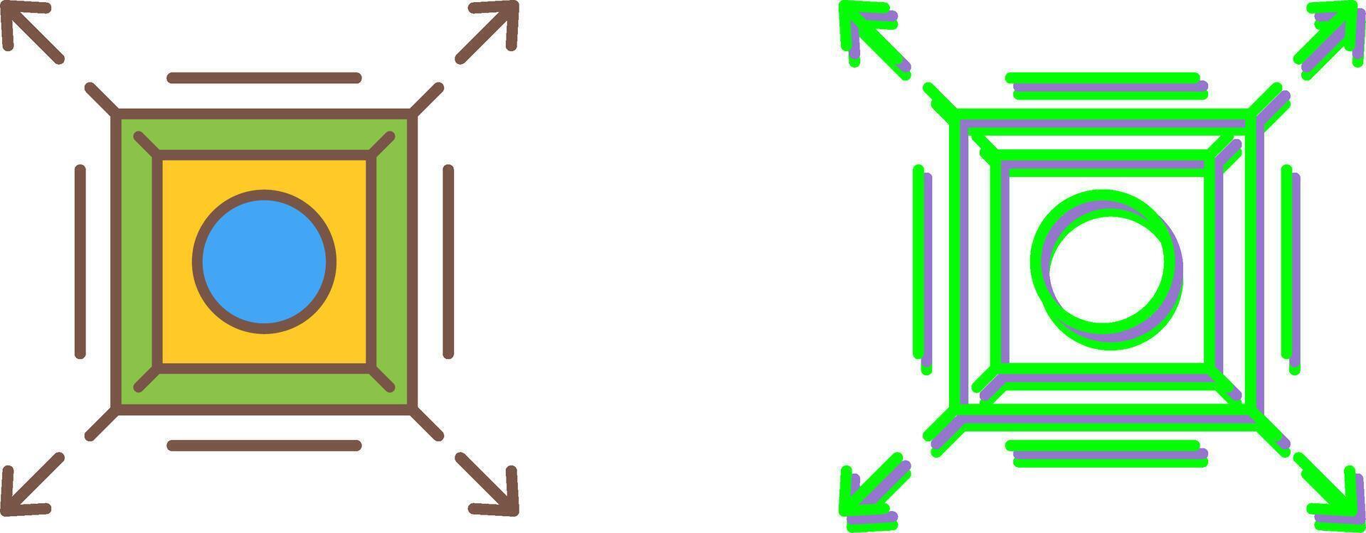 Maximize Icon Design vector