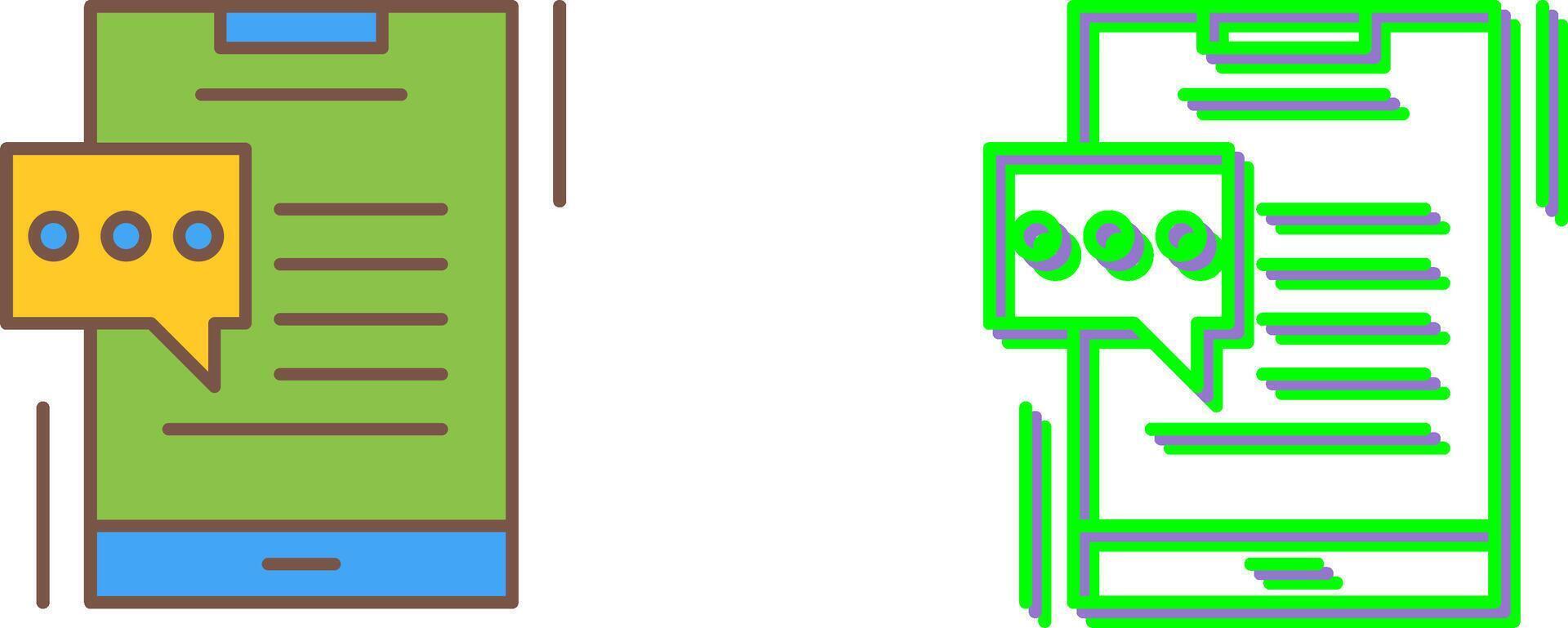 Chat Icon Design vector