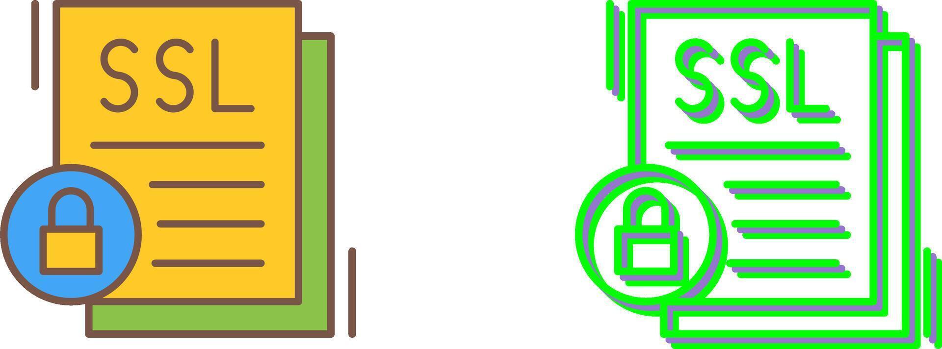 SSL Icon Design vector