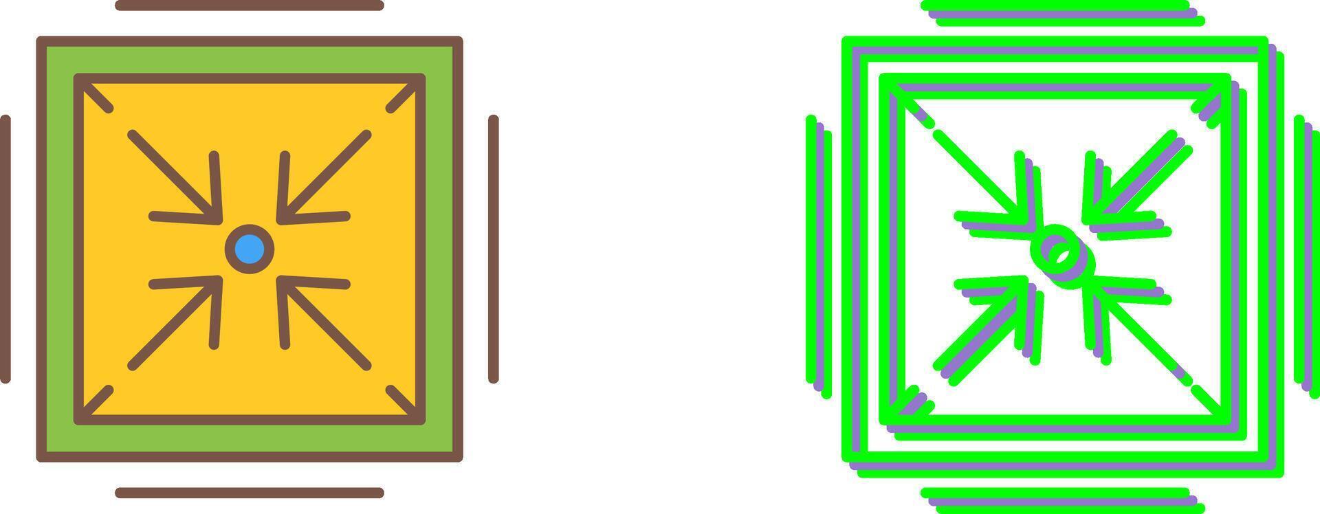 Minimize Icon Design vector
