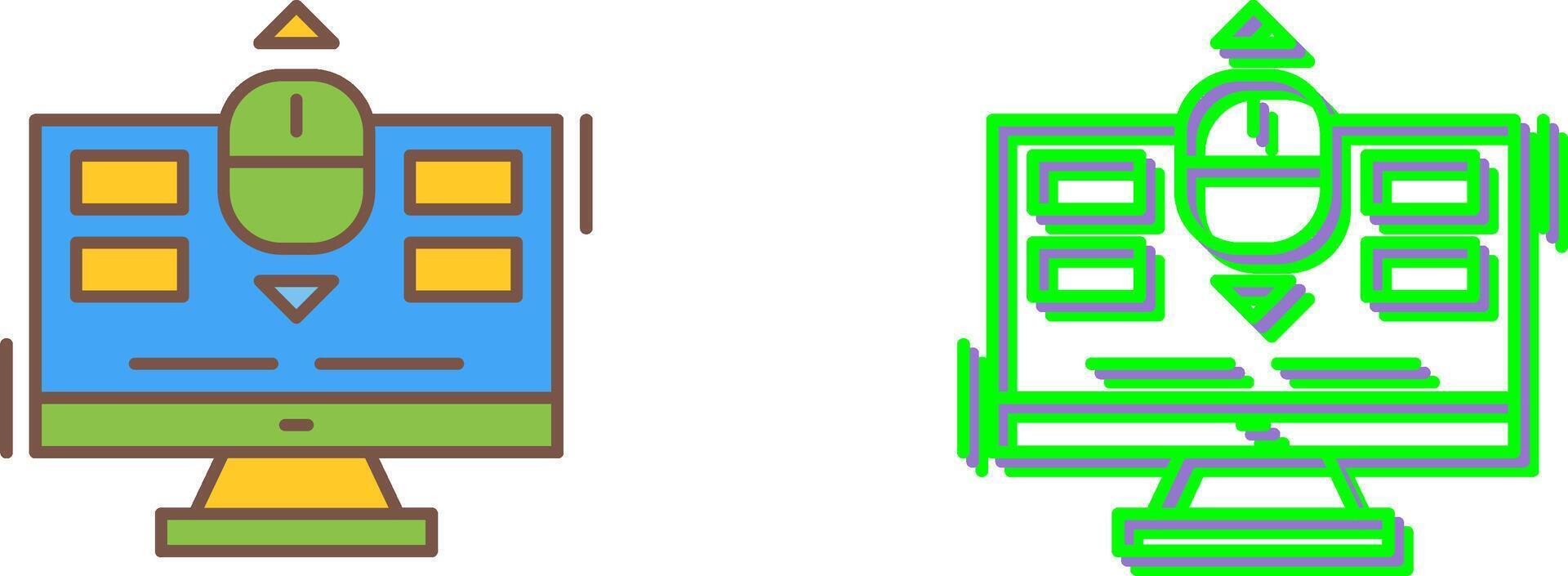 Scroll Icon Design vector