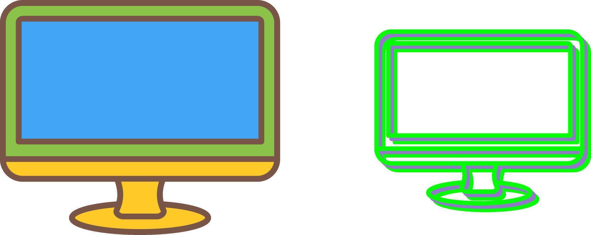 Monitor Icon Design vector