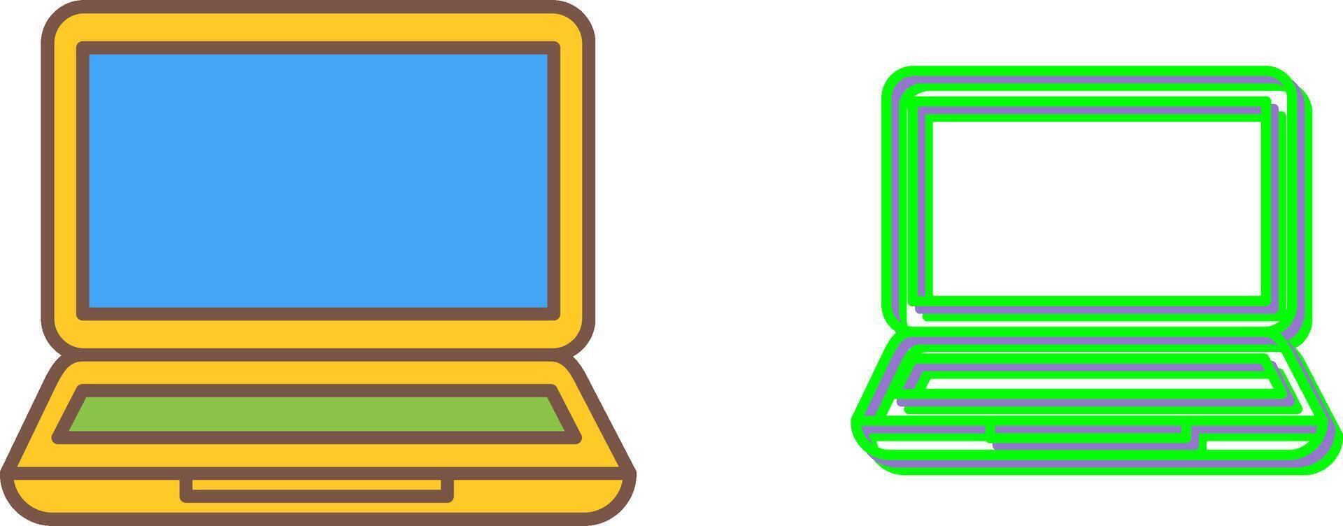 Laptop Icon Design vector