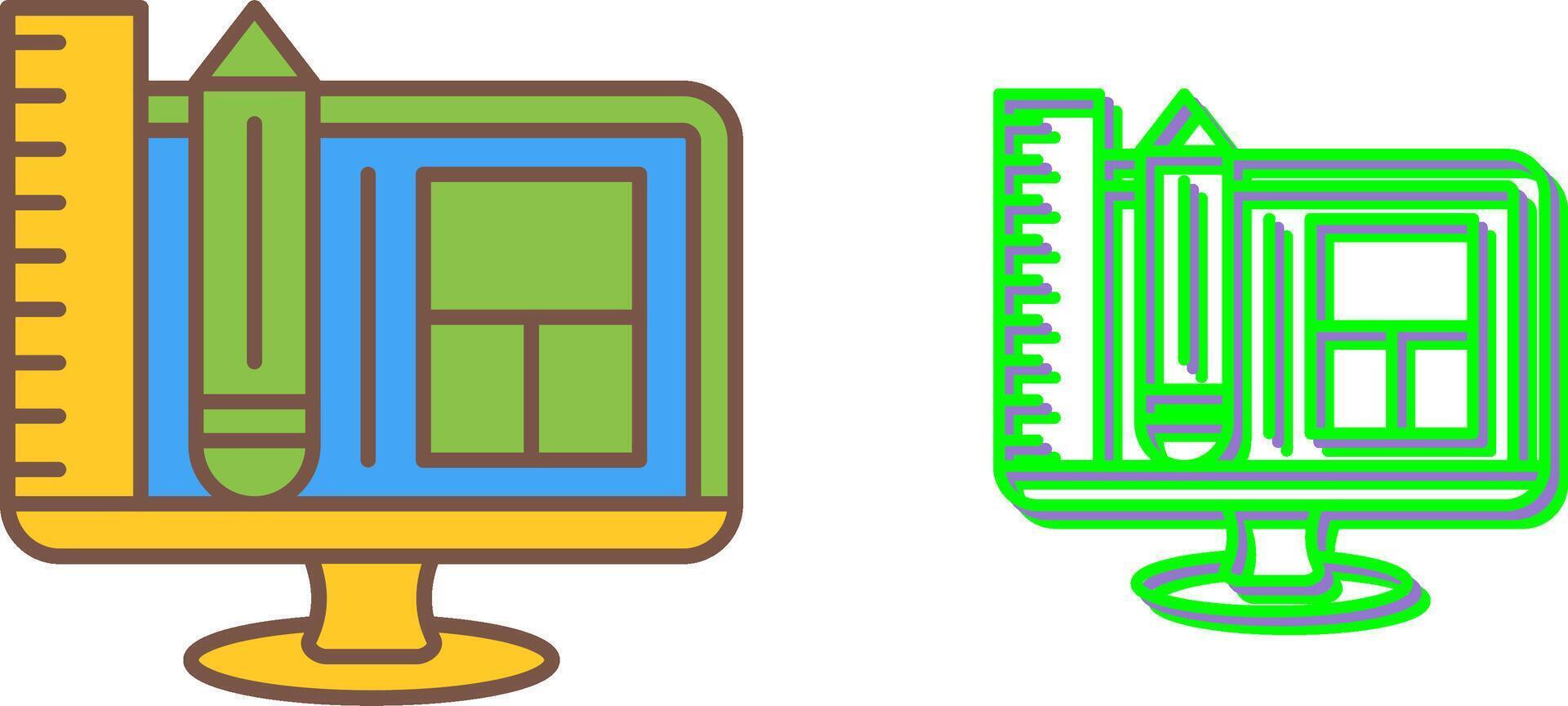 Web Design Icon Design vector