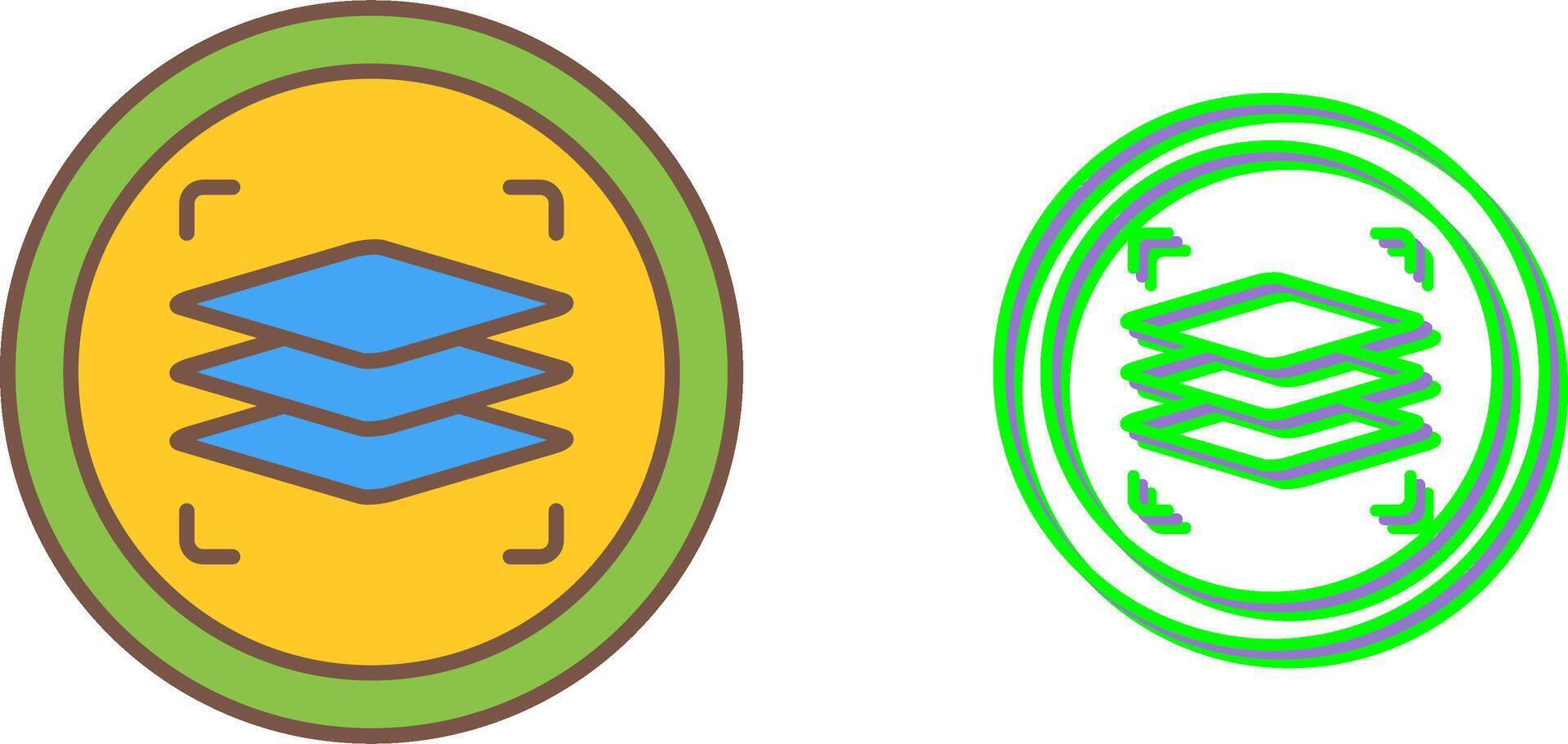 Layers Icon Design vector