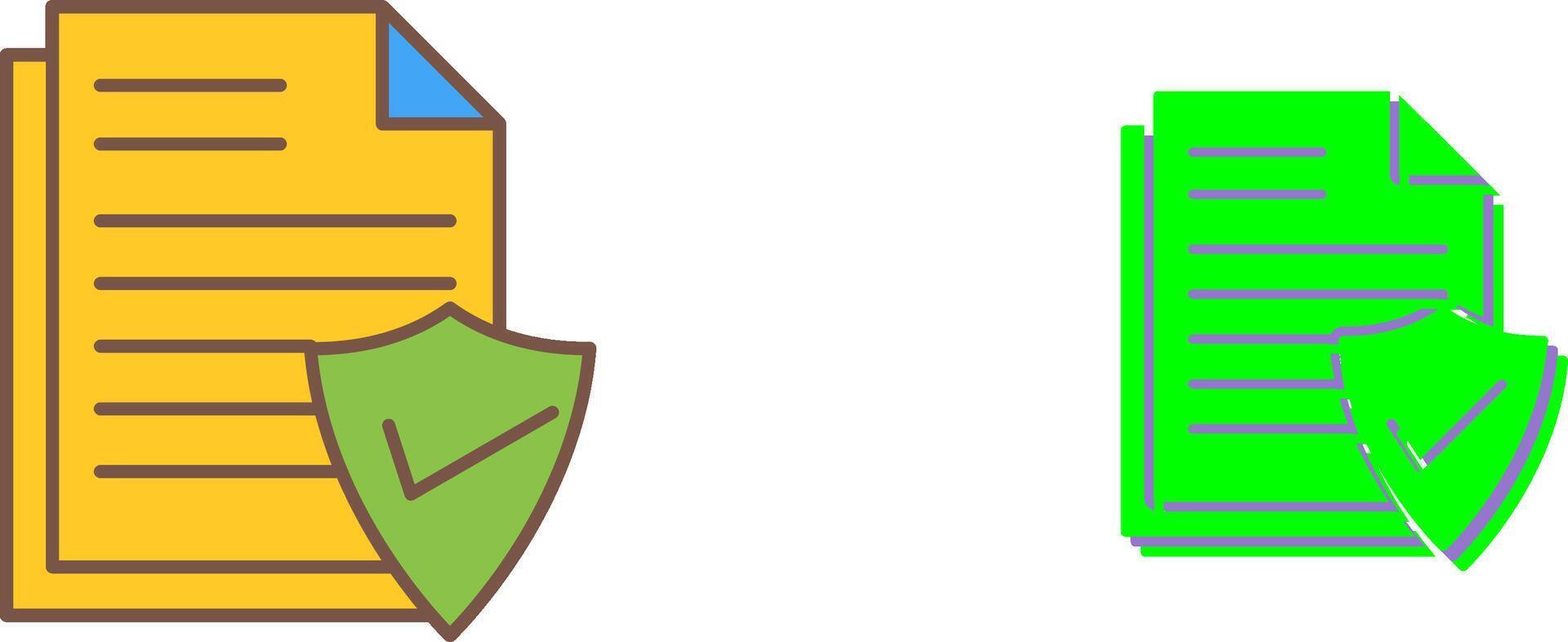 Valid Document Icon Design vector