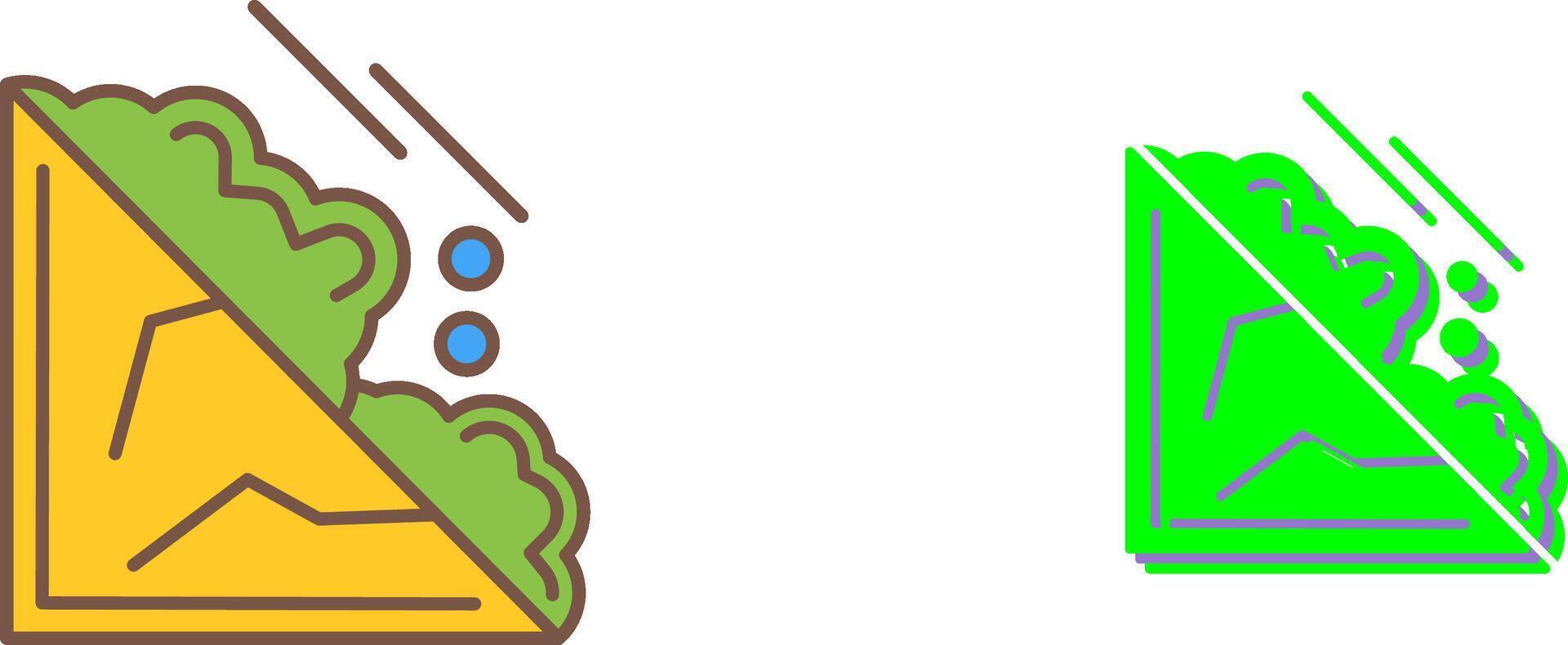 Avalanche Icon Design vector