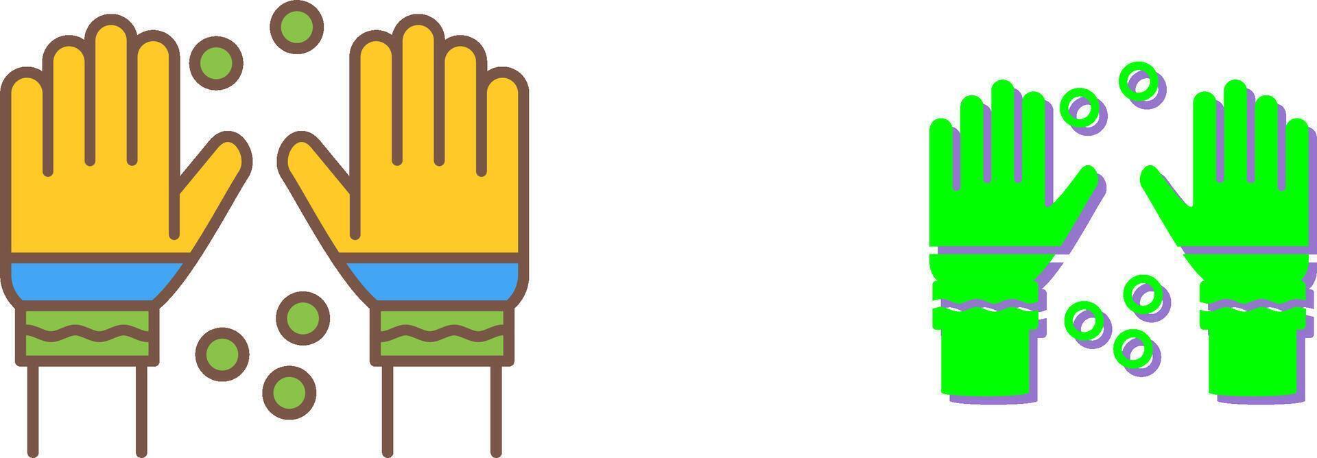 Winter Gloves Icon Design vector