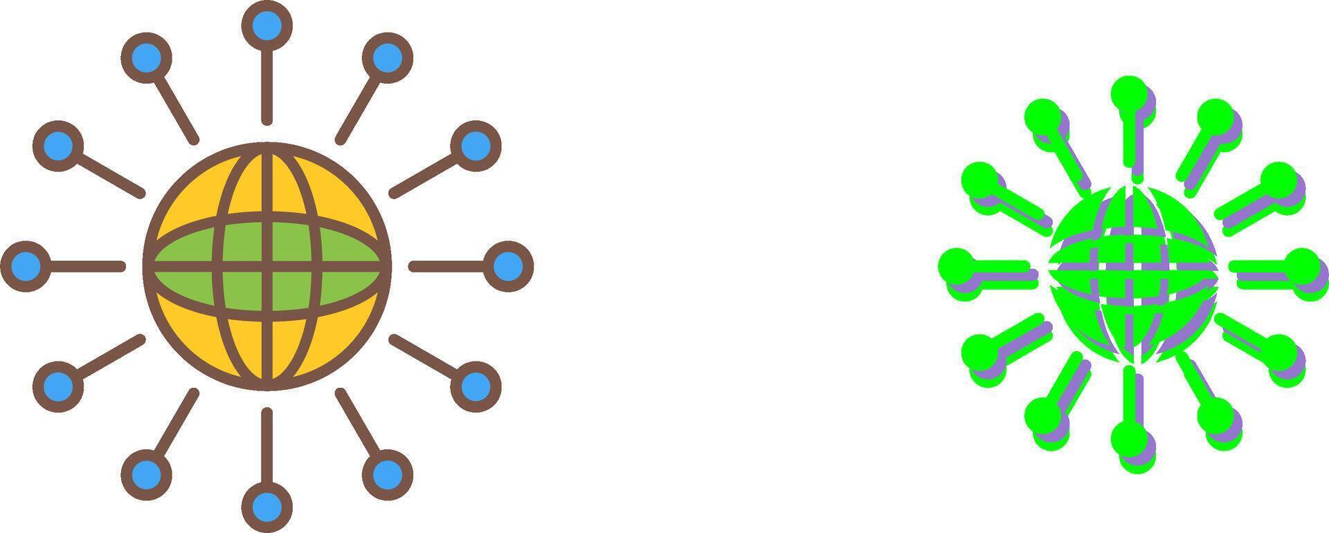 Networking Icon Design vector