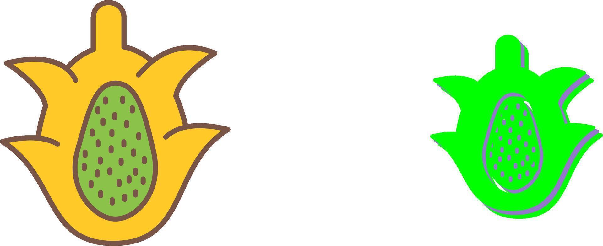 Dragon Fruit Icon Design vector