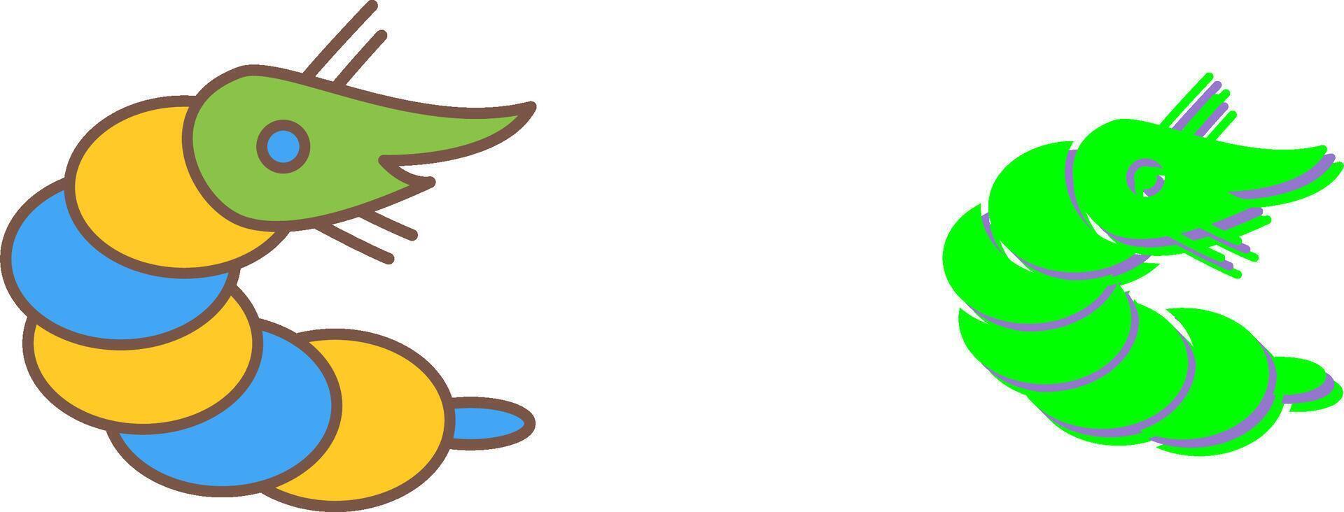 Shrimp Icon Design vector