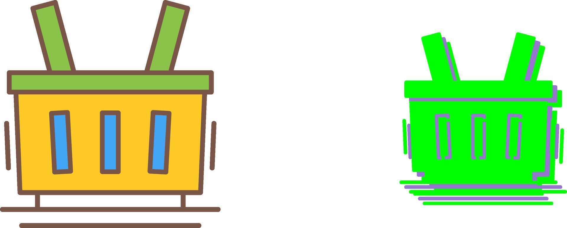 Shopping Basket Icon Design vector
