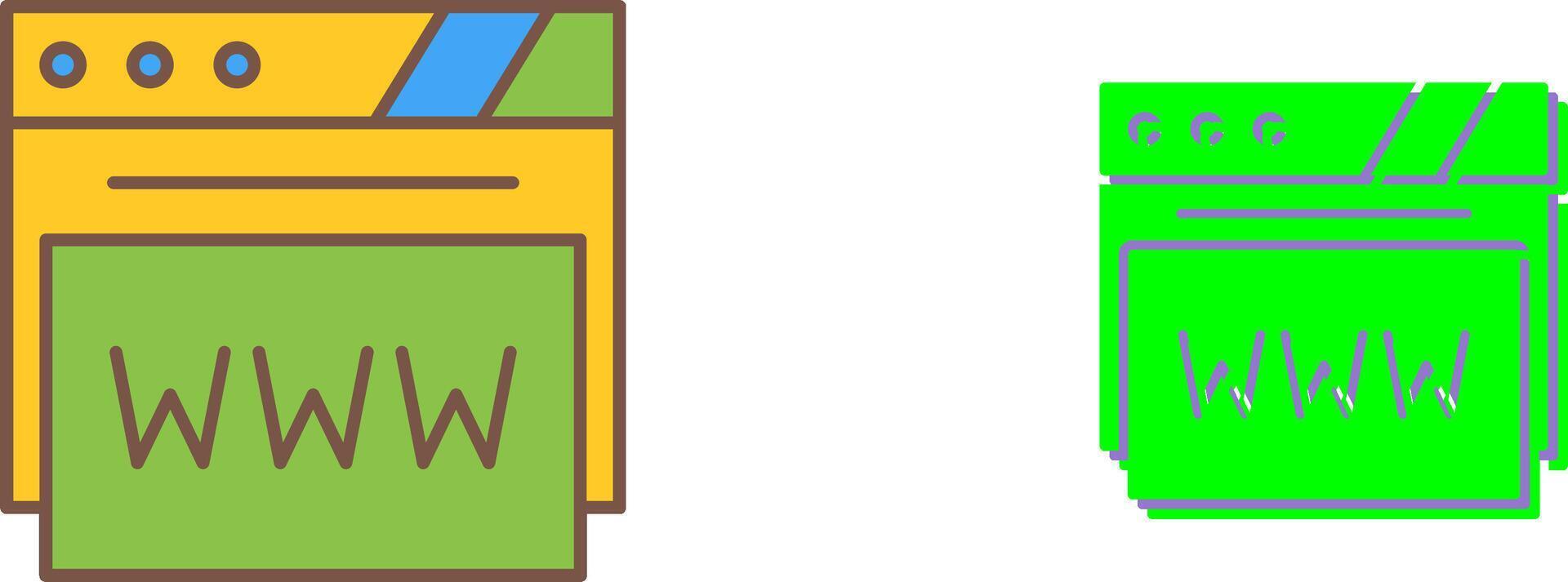 Web Browser Icon Design vector