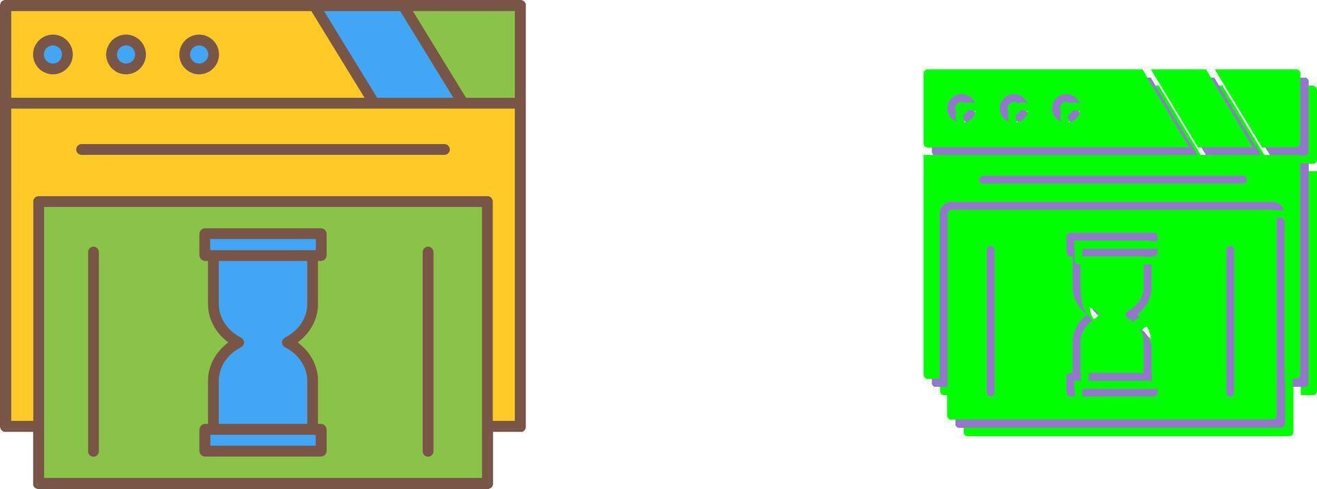 Waiting Icon Design vector