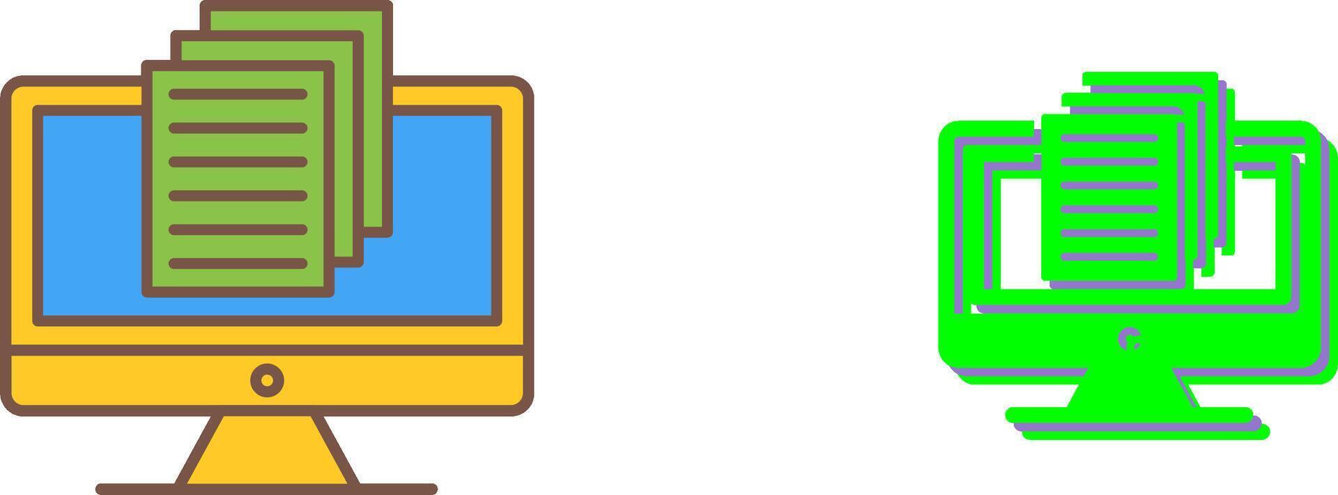 Document Icon Design vector