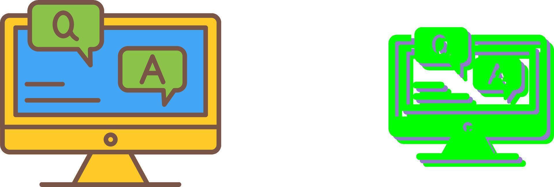 Faq Icon Design vector