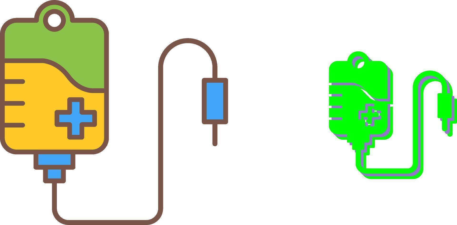 Blood Bag Icon Design vector