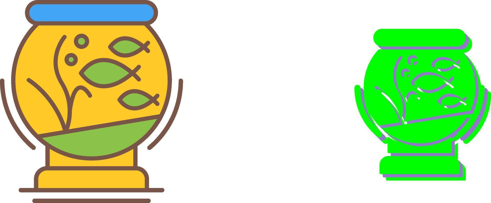 Fishbowl Icon Design vector