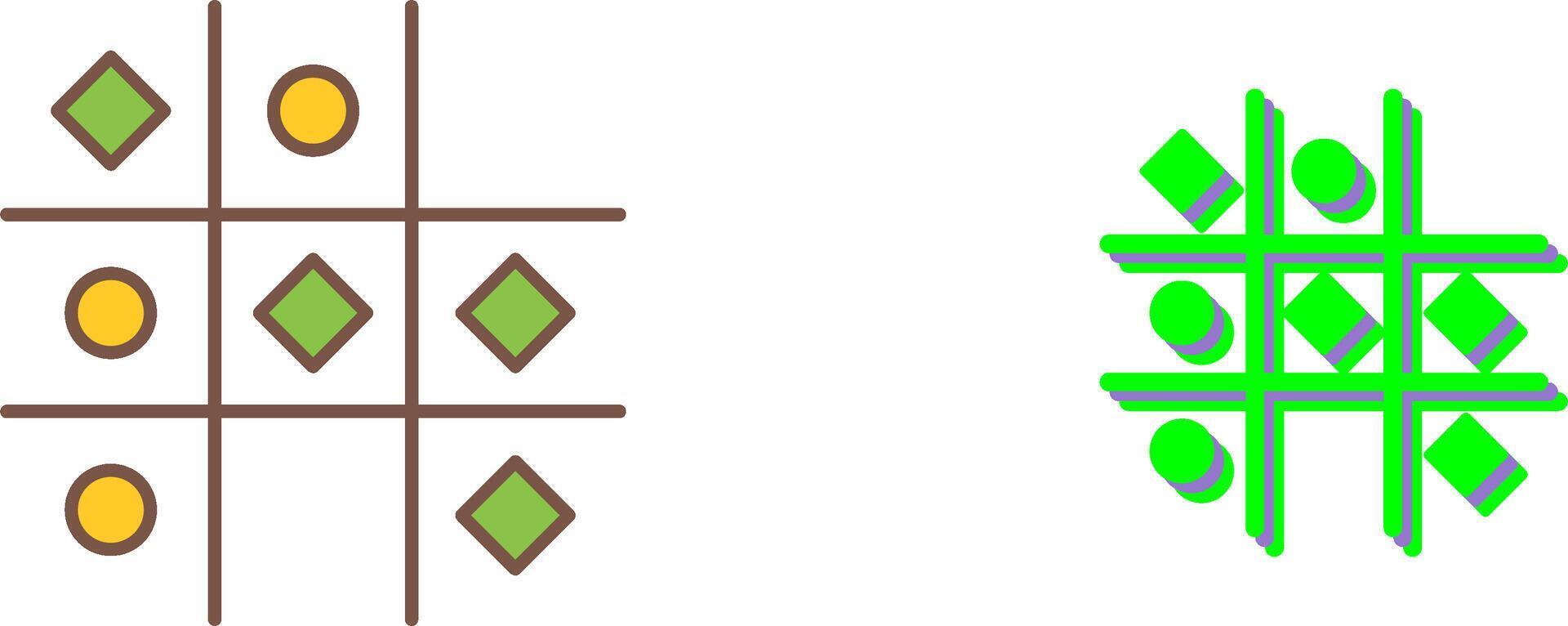 Tic Tac Toe Icon Design vector