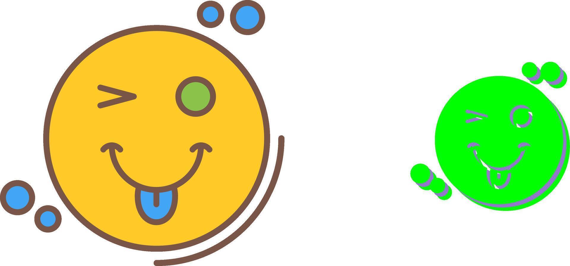 Tongue Out Icon Design vector