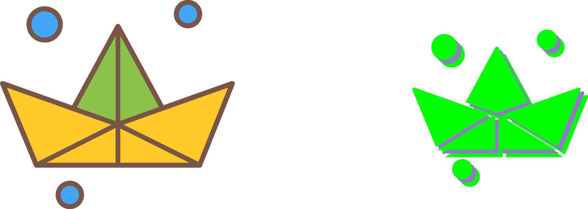 Origami Icon Design vector