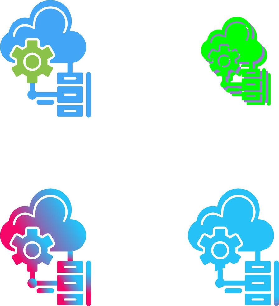 Big Data Icon Design vector