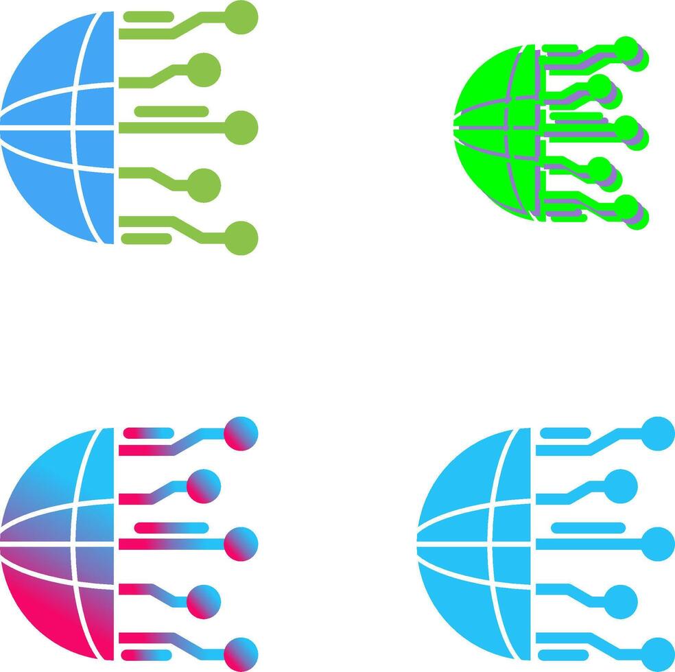 Network Icon Design vector