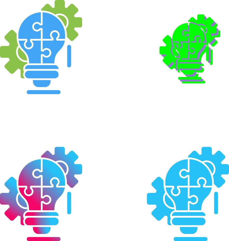Problem Solving Icon Design vector