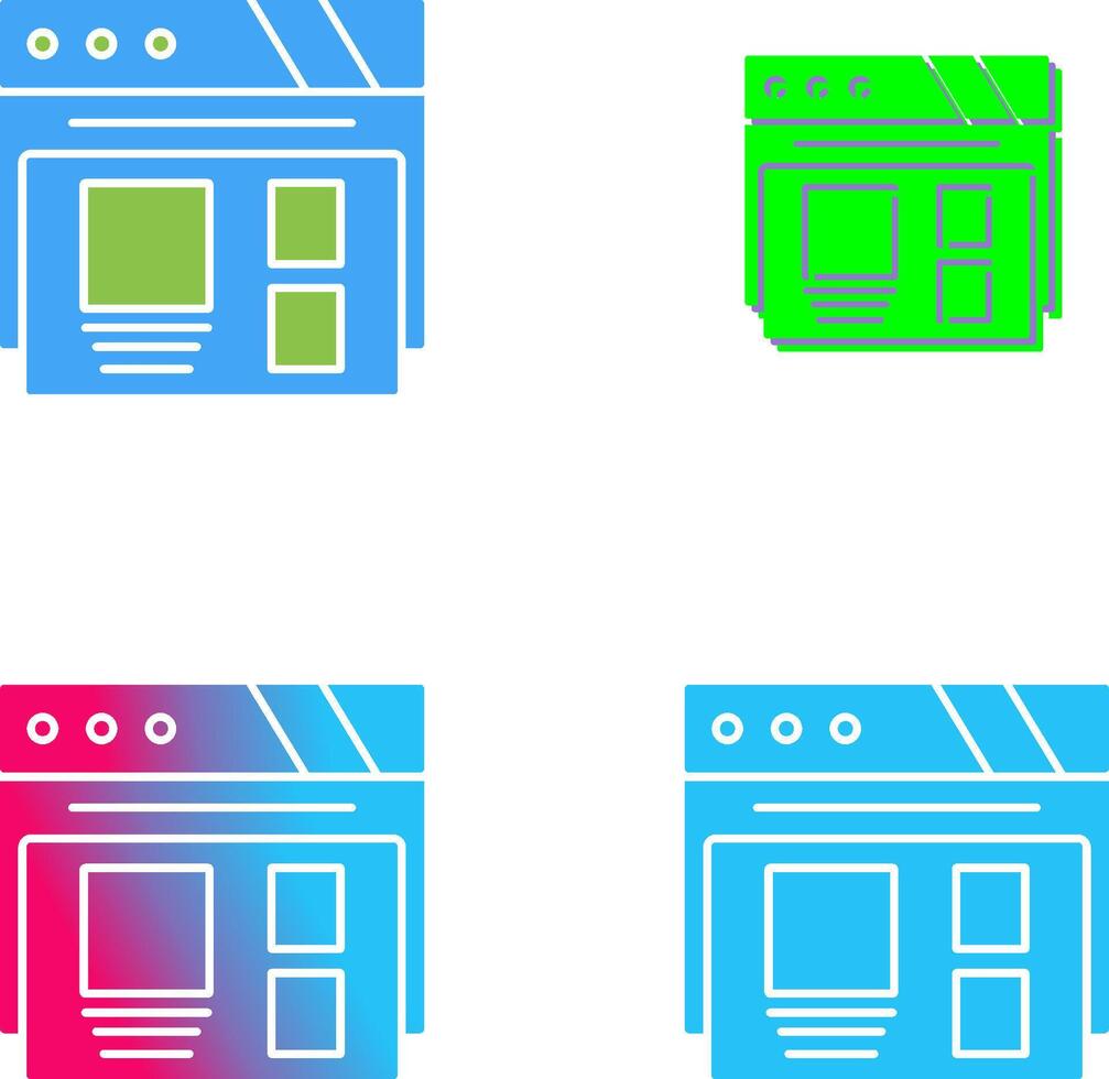 Layout Icon Design vector
