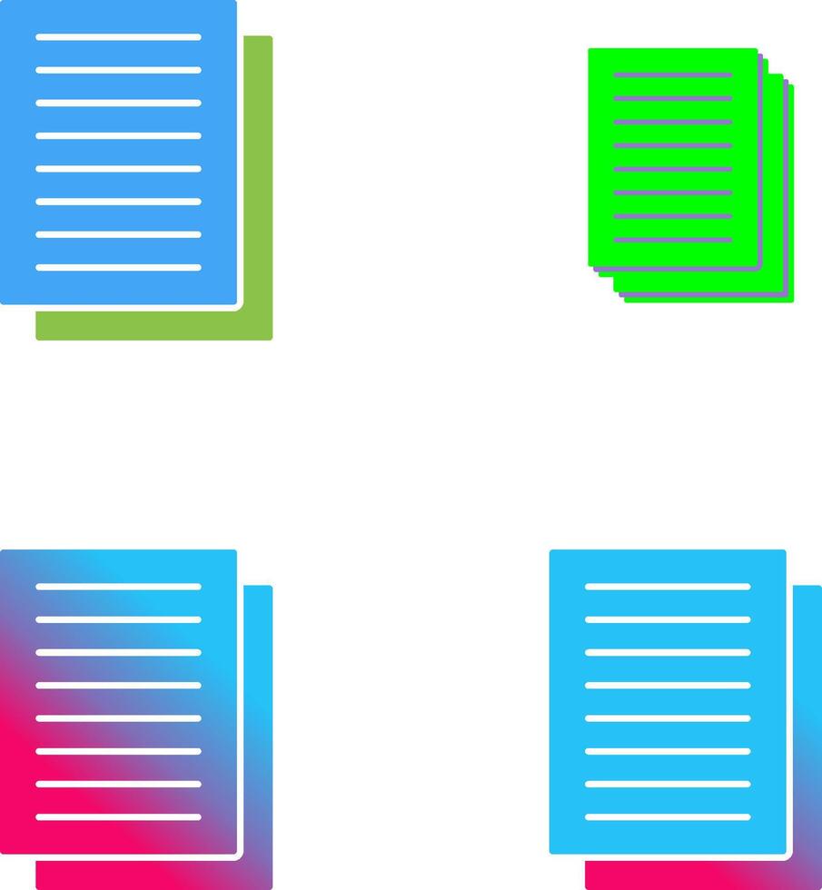 Document Icon Design vector