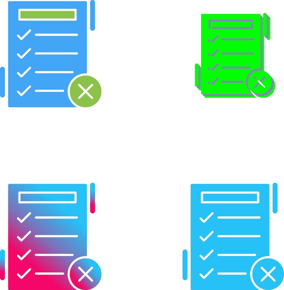 Fake List Icon Design vector