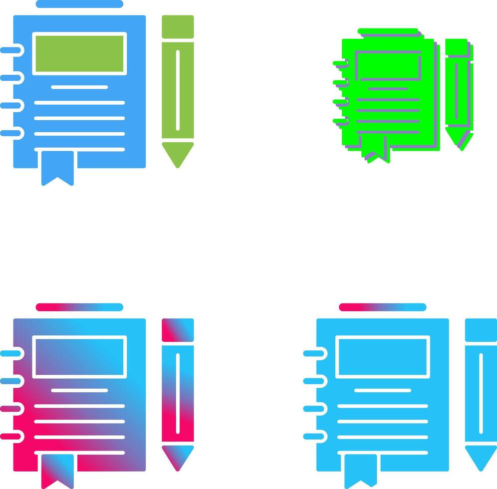 Journal Icon Design vector