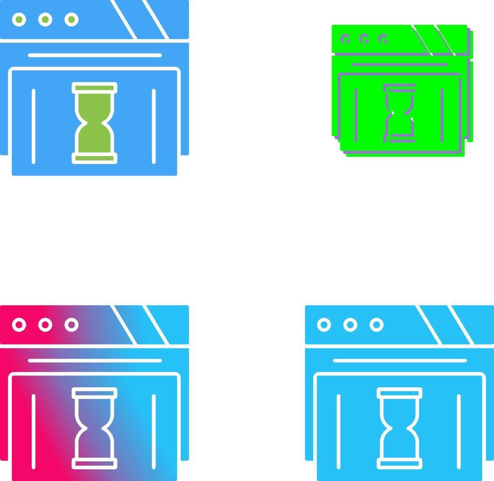 Waiting Icon Design vector