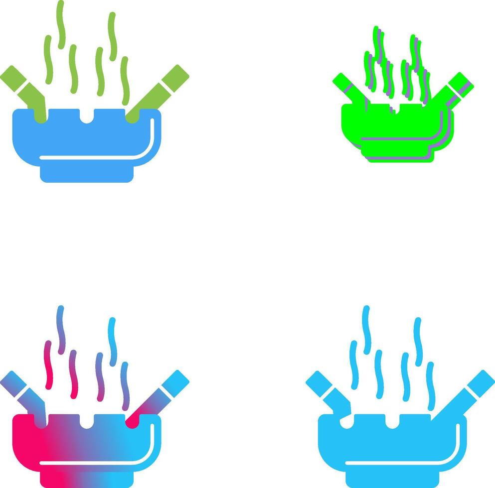 Ashtray Icon Design vector