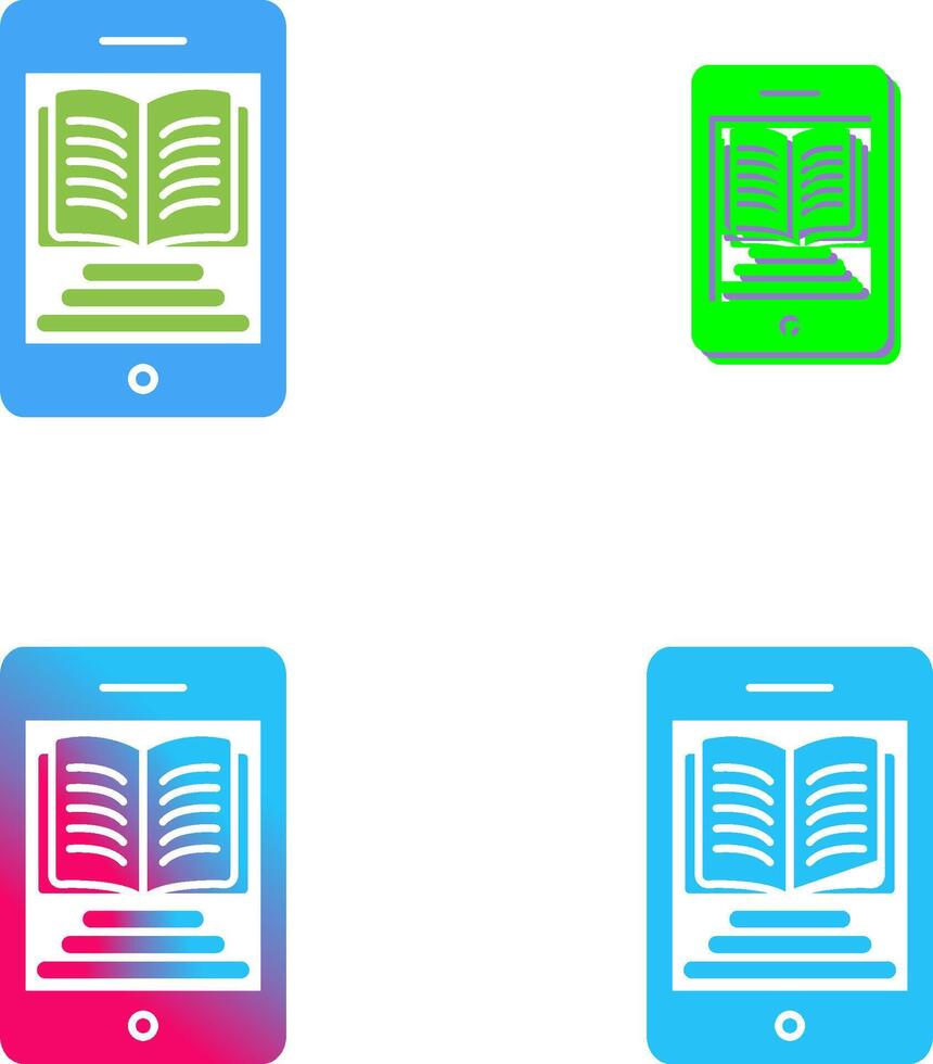 Ebook Icon Design vector