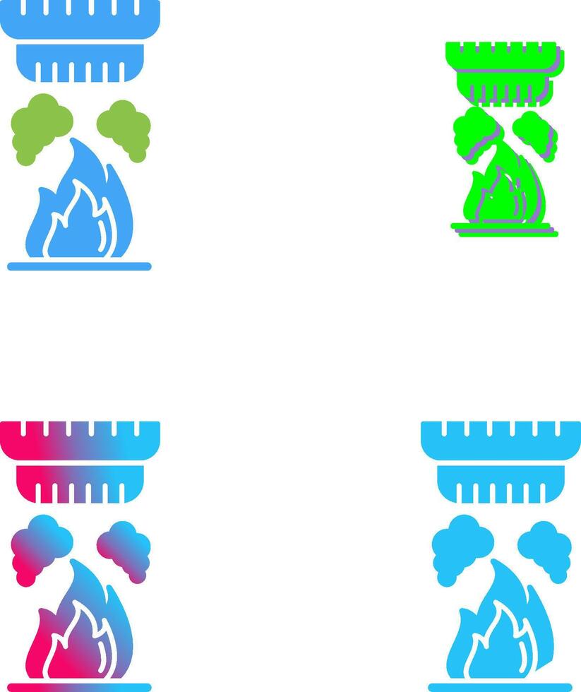 Smoke Detector Icon Design vector