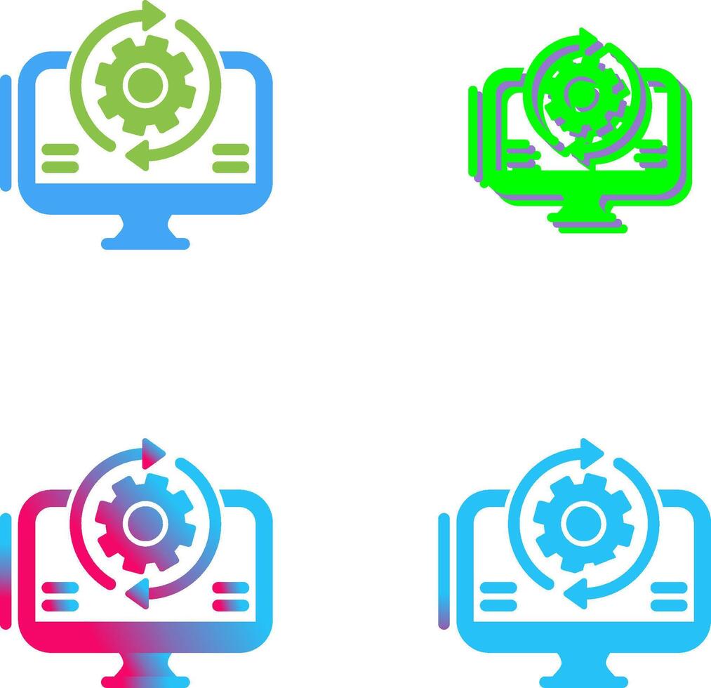 Synchronization Icon Design vector