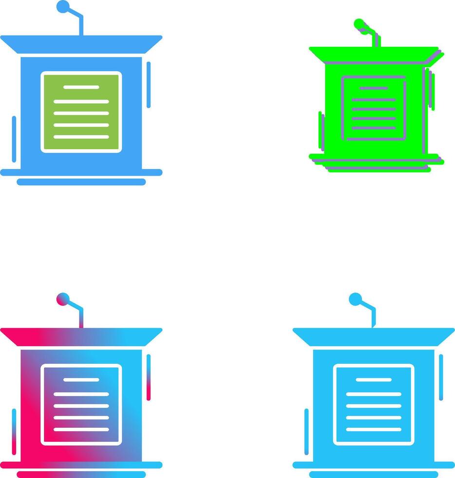 Podium Icon Design vector