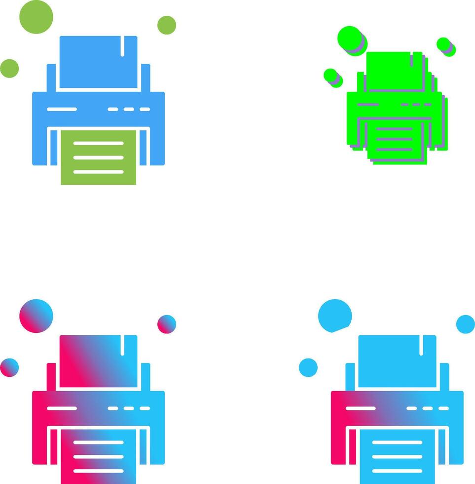 Printer Icon Design vector