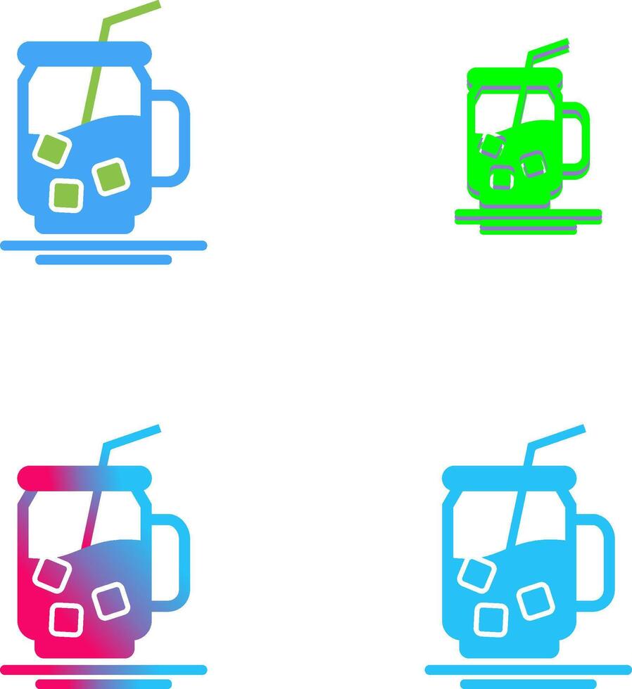 Iced Tea Icon Design vector