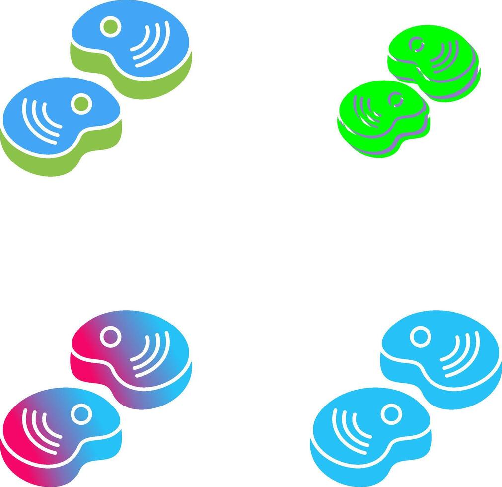 Steak Icon Design vector